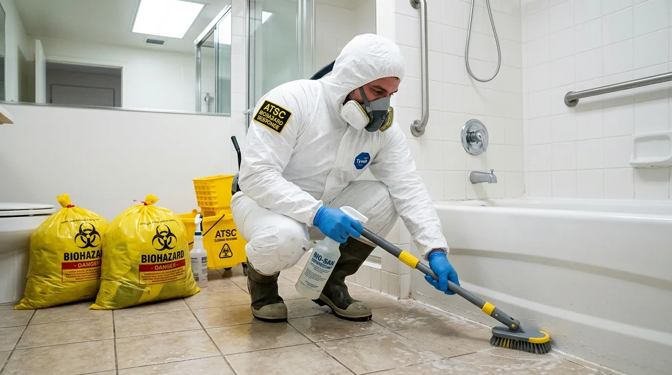 Decontamination equipment deployed for Blood Cleanup in Needham